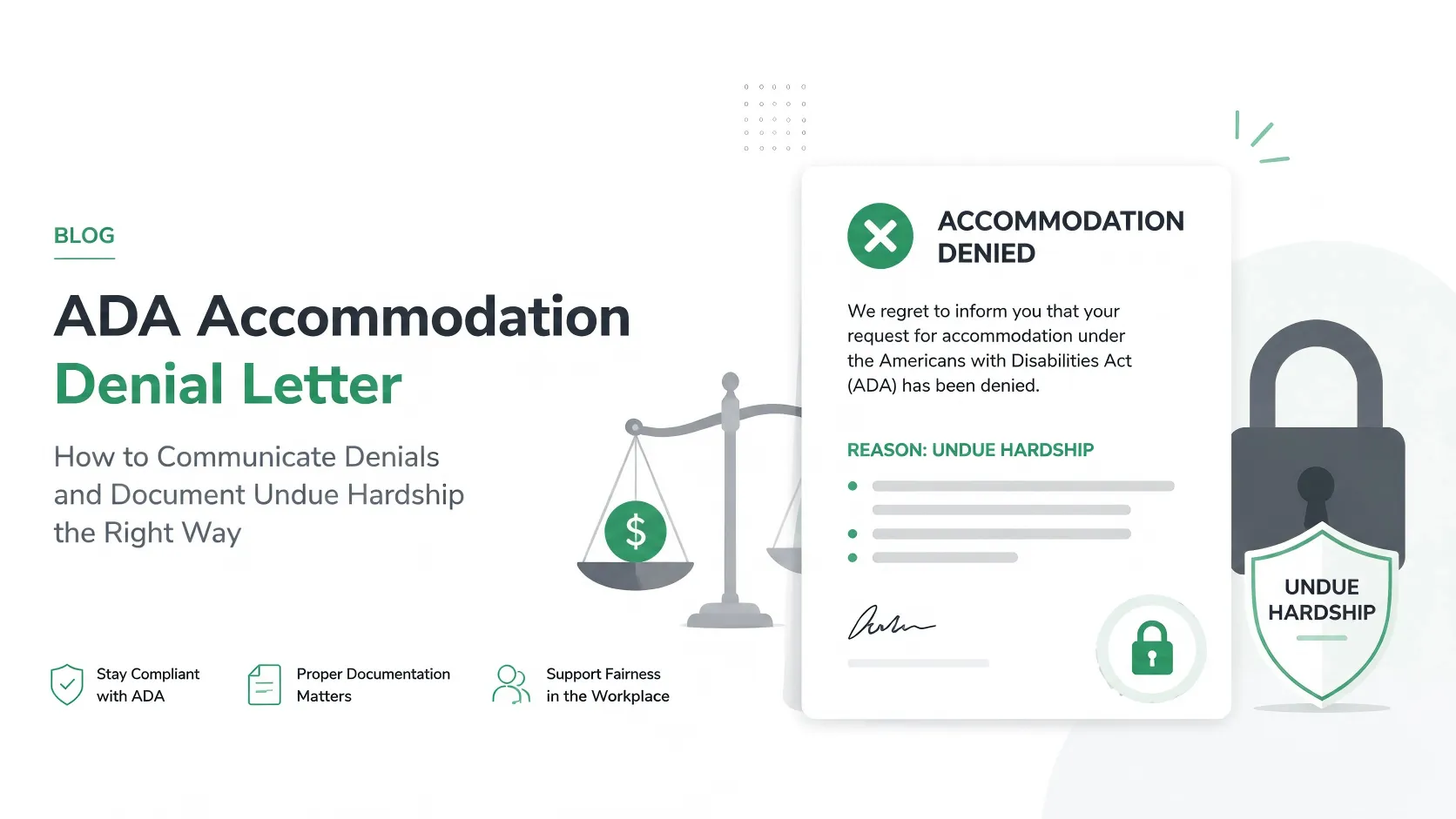 ADA Accommodation Denial Letter: Legally Defensible Rejection Templates (2026)